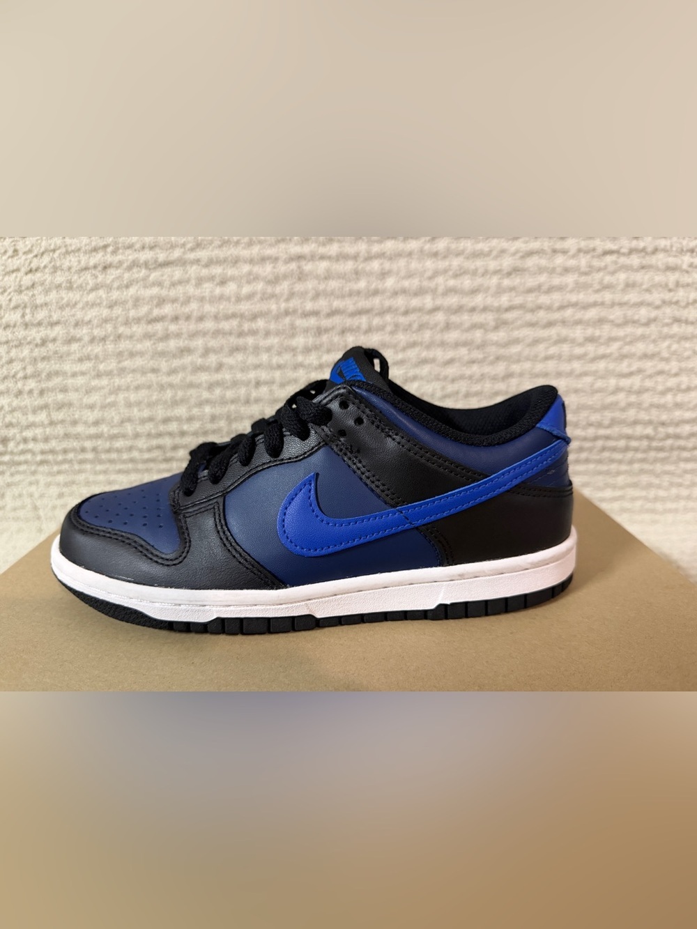 Nike Dunk Low GS Game Royal Black Blue Youth Size 4Y Sneakers No original Box - Picture 8 of 13